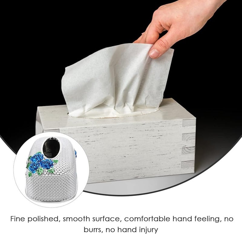 حامل مناديل مكتبي أنيق صندوق مناديل للمنزل مكتب حالة تخزين تصميم سطح أملس - Image 4